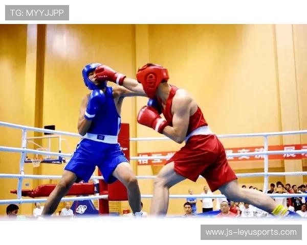 拳击赛双方互扛能力强到观众起立